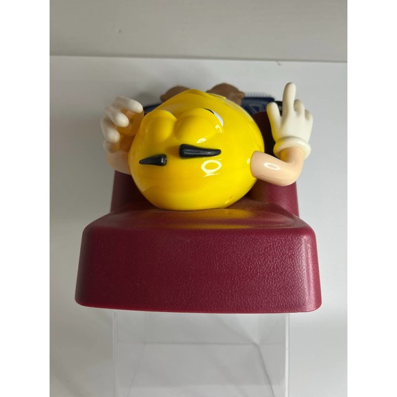 M&M Mars Candy Dispenser Yellow Hot Rod Rebel Without a Clue - Picture 10 of 11